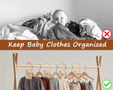 Baby Clothes Organizer Wooden Closet Dividers for Nursery Decor Set of 8 Baby Hanger Organizer by Months