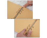 A6 Binder 6-ring Loose Leaf Folder PVC Refillable Notebook Cover