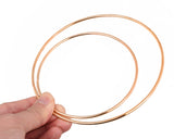 Set of 10 Metal Hoops for Dream Catcher and Craft - Gold