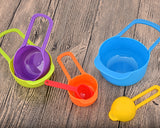 6 Pieces Plastic Measuring Spoons