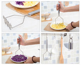 Potato Masher 9 Inches Stainless Steel Wire Potato Smasher Tool