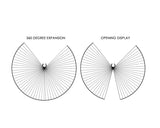 Belly Dance Wings 360 Degree White Isis Wings with Telescopic Rods