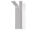 Reusable Stainless Steel Drinking Straws with 2 Cleaning Brushes