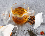 Tea Filter Bags 100 Pieces Disposable Empty Tea Bags with Drawstring