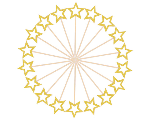 Cake Toppers 50 Pieces Star Shaped Cupcake Toppers