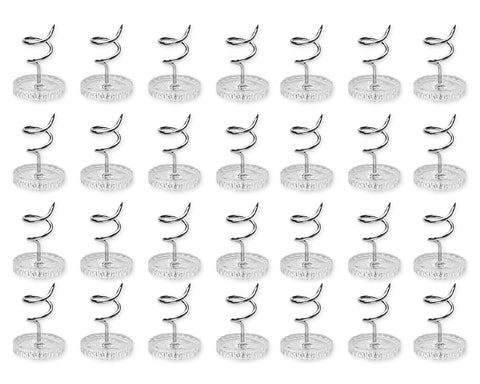 Twist Pins 100 Pieces Clear Heads Bed Skirt Pins for Slipcovers and Bedskirts