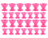 Magic Hair Rollers 40 Pieces No Clip Silicone Hair Curlers - Pink