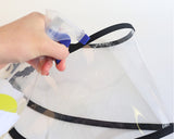 Fishing Hat with Removable Face Shield Sun Protection Hat - Black