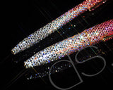 Graphite Swarovski Crystallized Long Ball Pen - Pink