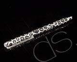 Leopardo Swarovski Crystallized Long Ball Pen - Silver