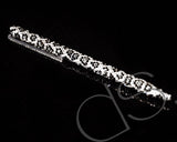 Leopardo Swarovski Crystallized Long Ball Pen - Silver