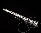Leopardo Swarovski Crystallized Long Ball Pen - Silver