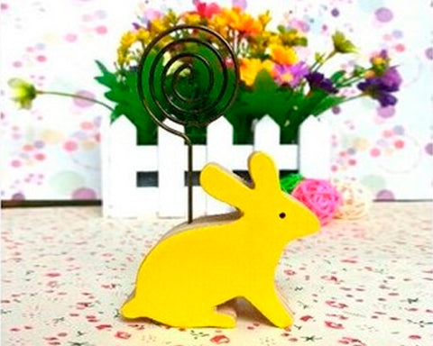 Wooden Memo Clips Place Card Fuji Instax Films Photo Holder - Rabbit
