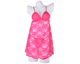 Sexy Lingerie Lace Dress Sleepwear with G-String