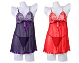 Sexy Lingerie Babydoll Sleepwear with G-String