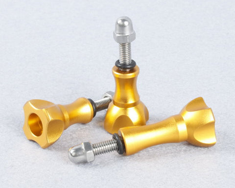 GoPro Stainless Knob Screw Bolt Nut Set for All Hero Cameras - Gold