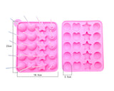 Silicone Chocolate Mold Candy Jelly Molds with Sticks