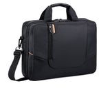 15.6" Nylon Shoulder Bag with Detachable Shoulder Strap - Black