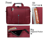 15.6" Nylon Shoulder Bag with Detachable Shoulder Strap - Red