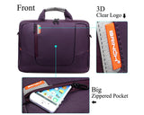 15.6" Nylon Shoulder Bag with Detachable Shoulder Strap - Purple