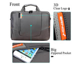 15.6" Nylon Shoulder Bag with Detachable Shoulder Strap - Gray