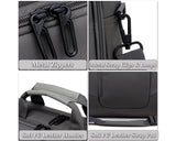 15.6" Nylon Shoulder Bag with Detachable Shoulder Strap - Gray