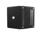 Matt Series 12" MacBook Hollow-out Logo Hard Case - Black