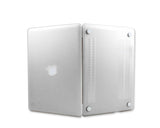 Matt Series 12" MacBook Hollow-out Logo Hard Case - White