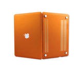 Matt Series 12" MacBook Hollow-out Logo Hard Case - Orange