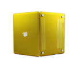 Matt Series 12" MacBook Hollow-out Logo Hard Case - Yellow