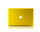 Matt Series 12" MacBook Hollow-out Logo Hard Case - Yellow