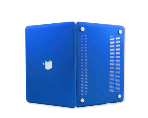 Matt Series 12" MacBook Hollow-out Logo Hard Case - Blue