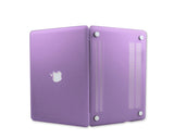 Matt Series 12" MacBook Hollow-out Logo Hard Case - Purple