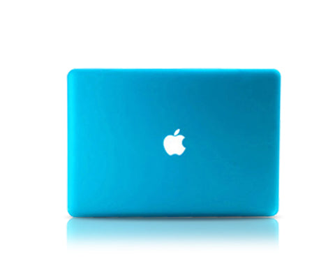 Matt Series 12" MacBook Hollow-out Logo Hard Case - Ice Blue