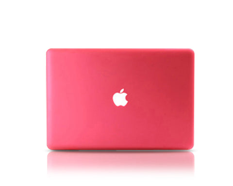 Matt Series 12" MacBook Hollow-out Logo Hard Case - Magenta