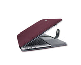 Folio Series 11" MacBook Air Flip Leather Case - Purple