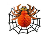3 Pcs Halloween Party Decoration Round Paper Lantern - B