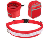 Walk the Dog Hands Free Dog Leash Set with Waist Belt and Pouch