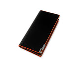Simply Mens Long Leather Black Wallet