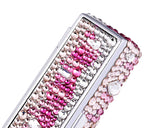 Medley Swarovski Crystal Lipstick Case With Mirror - Pink